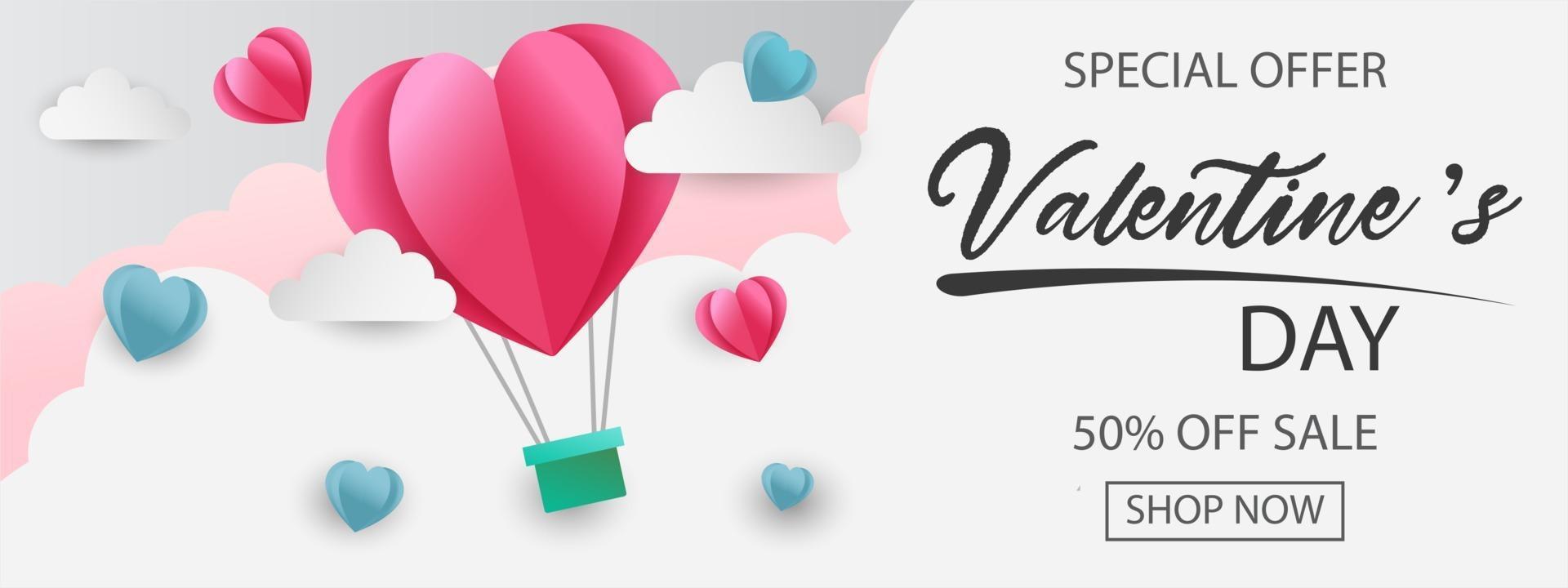 Happy Valentine's Day greeting card design. vector