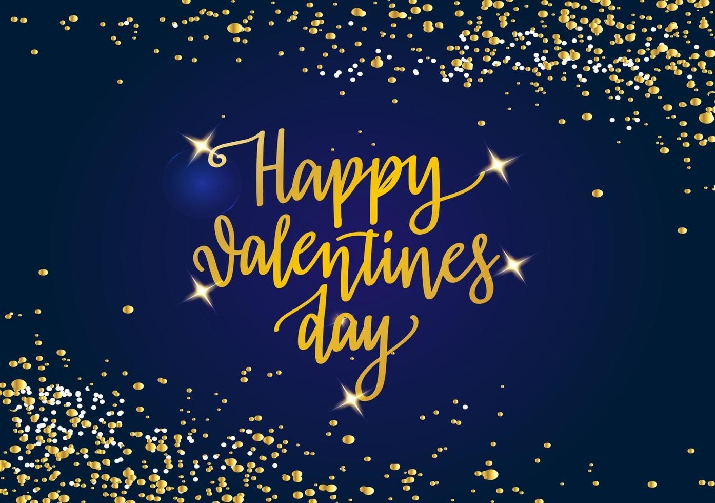 Happy Valentine's Day greeting card design. vector