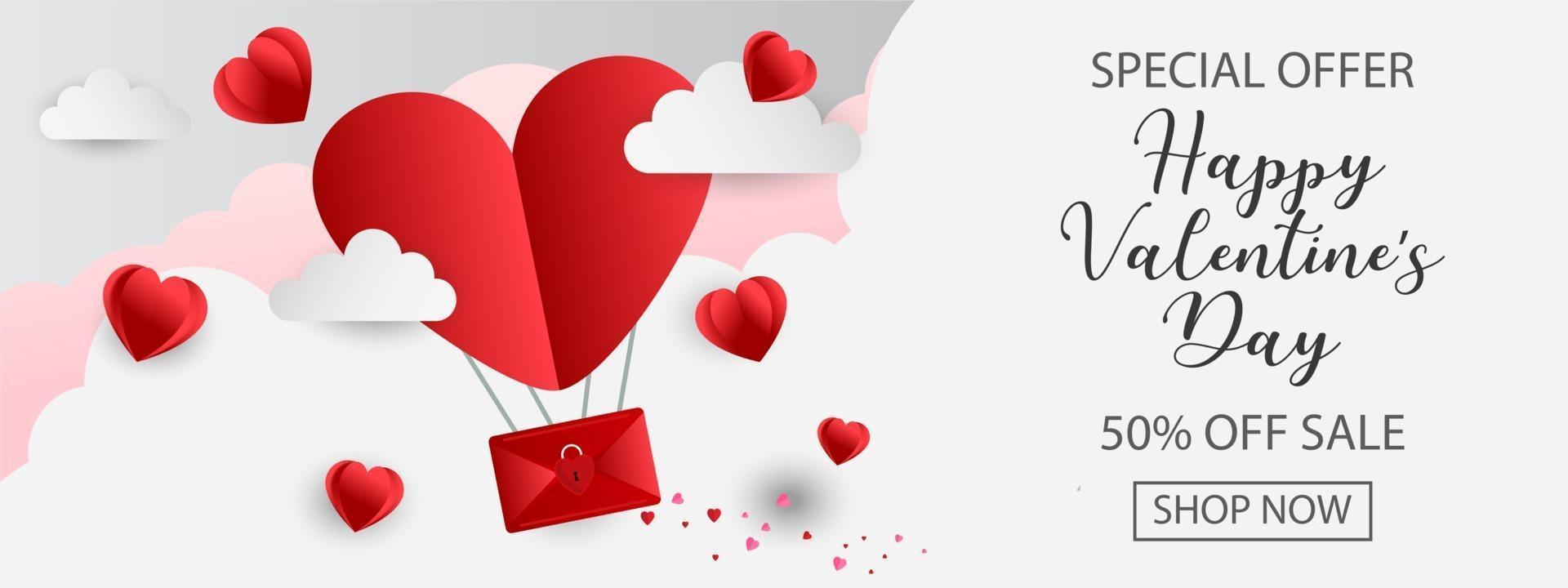 Happy Valentine's Day greeting card design. vector