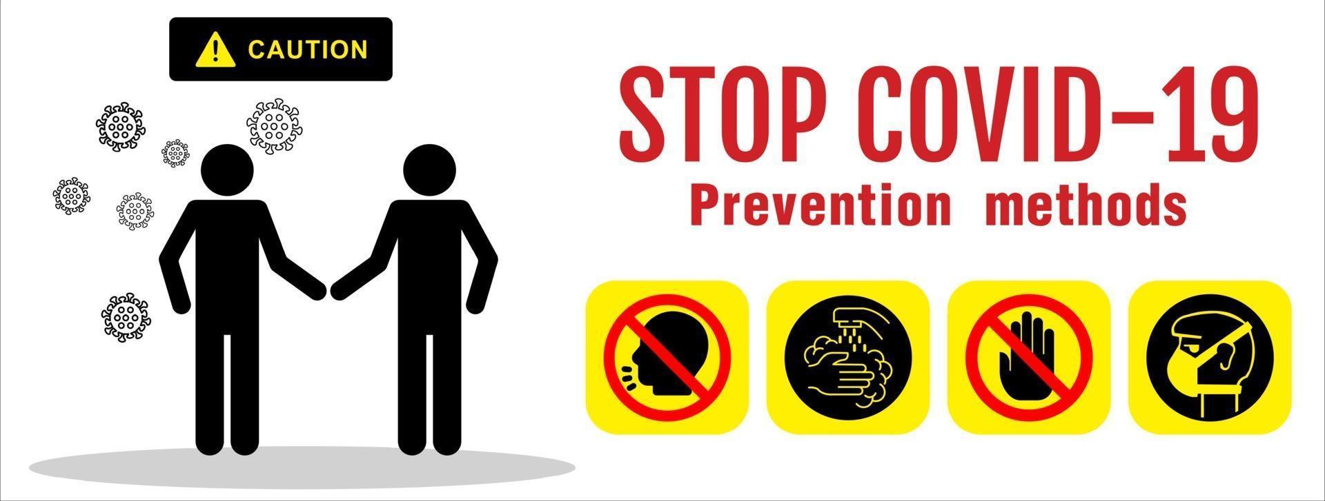 Coronavirus covid 19. Stop coronavirus. vector