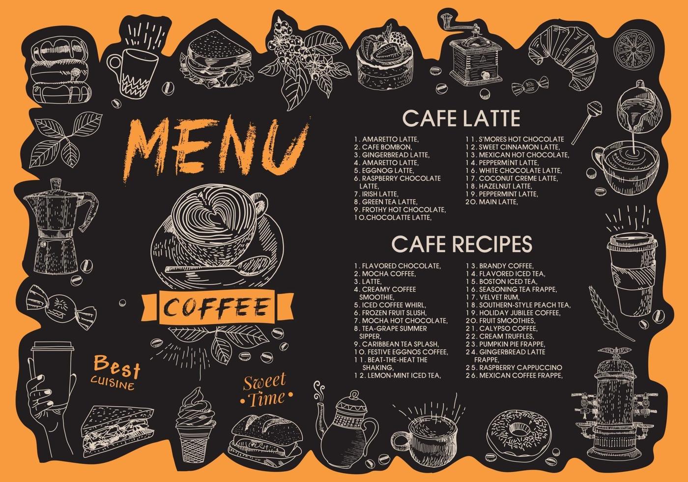 Coffee House Menu Restaurant Cafe Menu Vector Art At Vecteezy