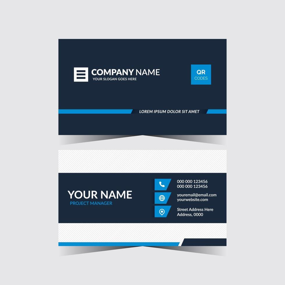 Abstract business card template design vector