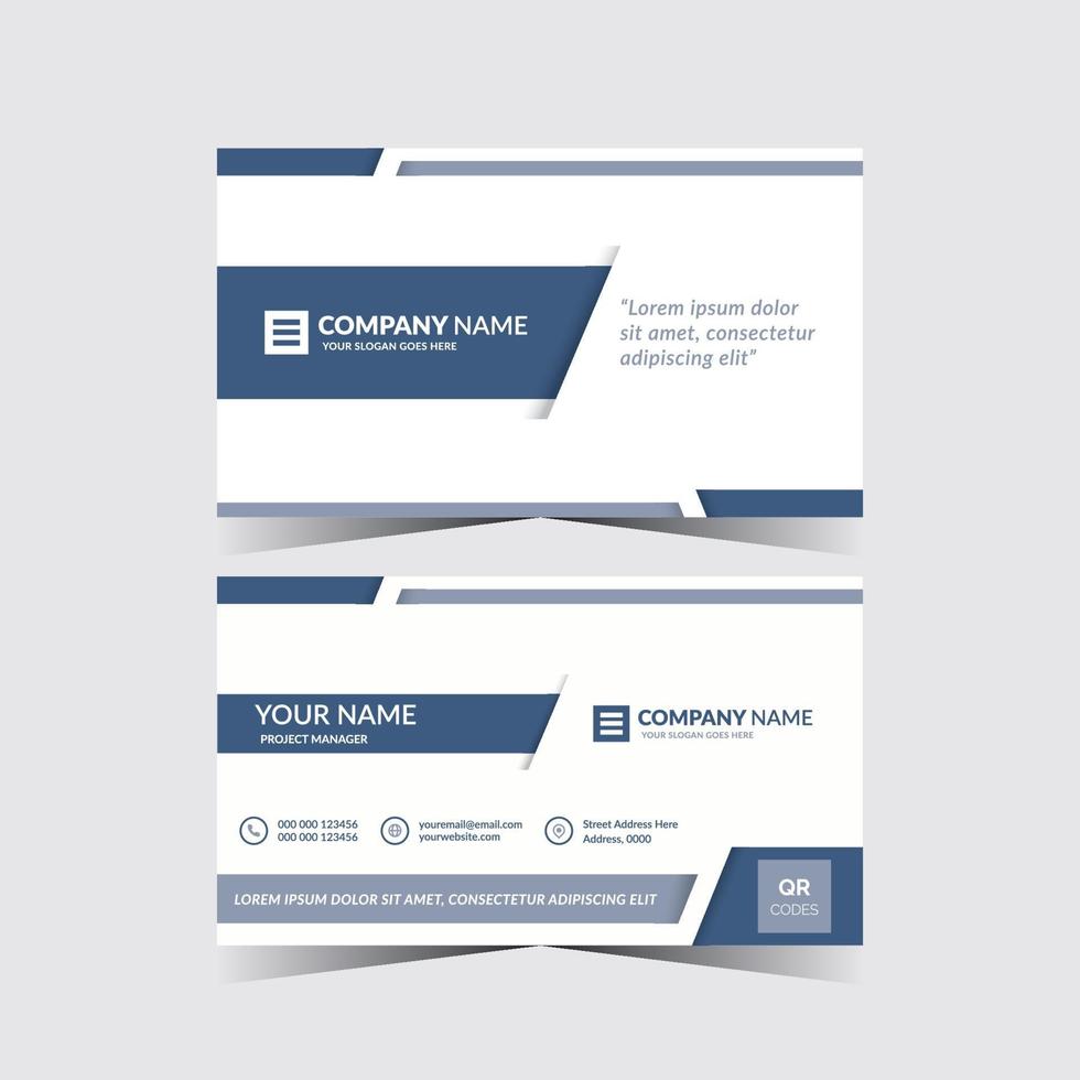 Modern design business card vector