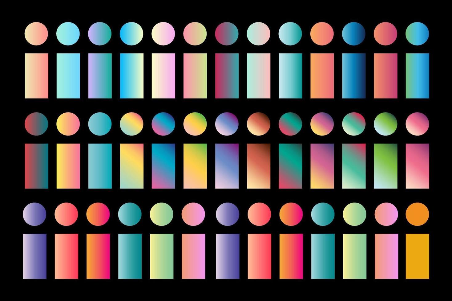 New gradient trend. Perfect colors for design. Vector. vector