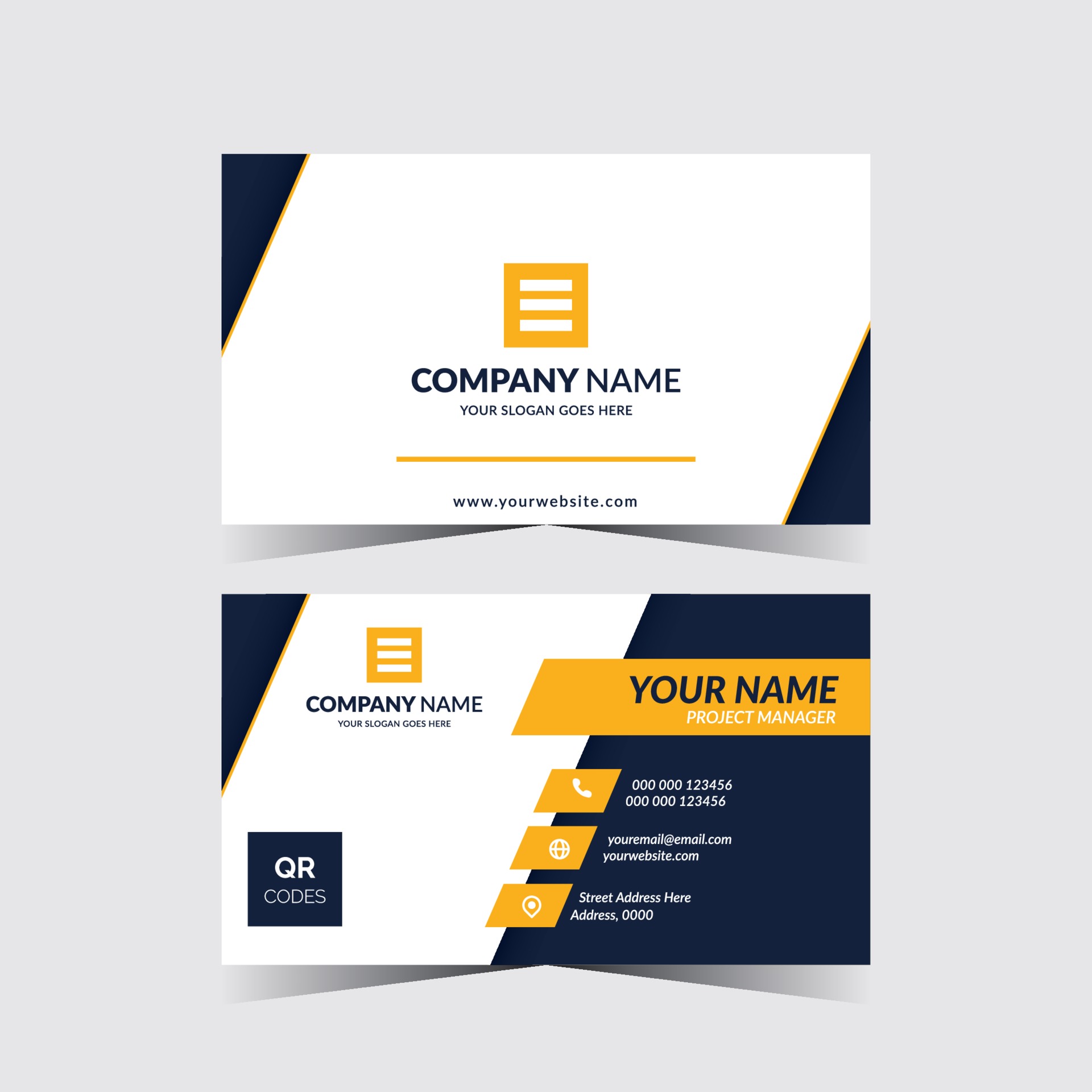 Modern Business Cards Templat 2037288 Vector Art At Vecteezy
