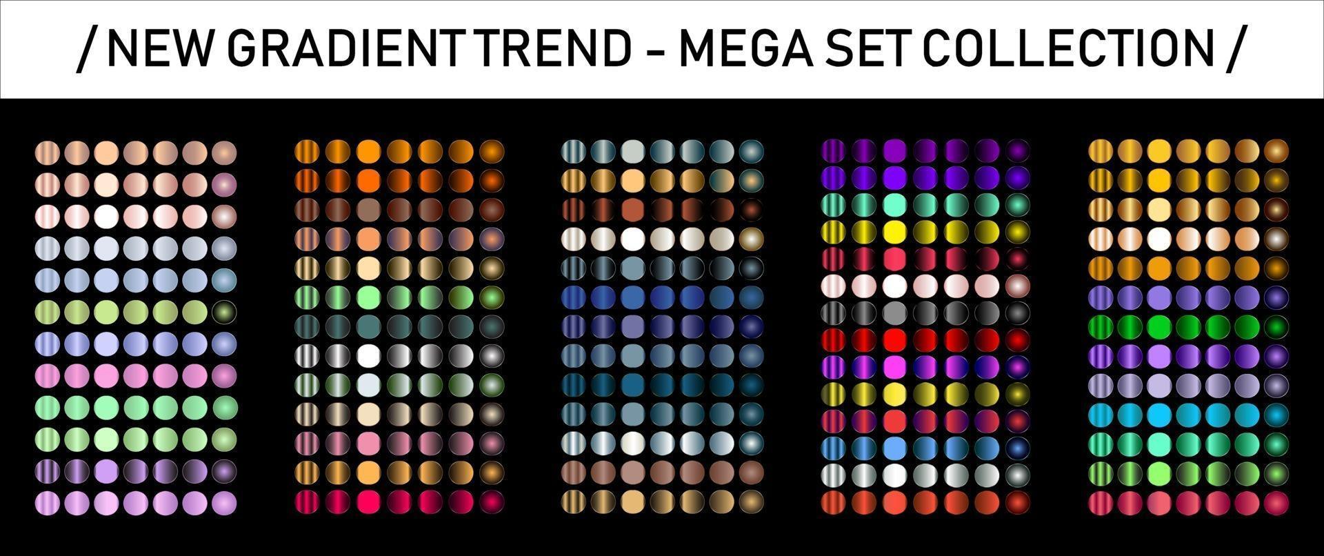 New gradient trend. Perfect colors for design. Vector. vector