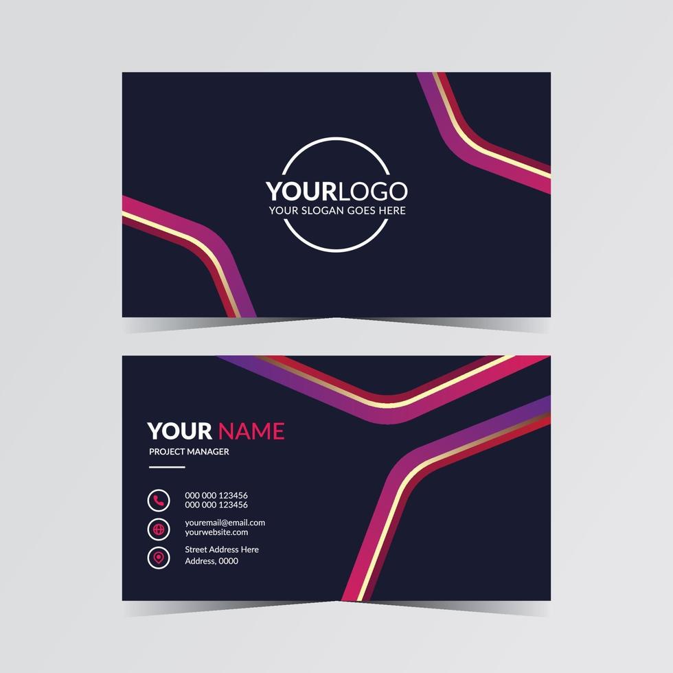 Creative business card template illustration vector