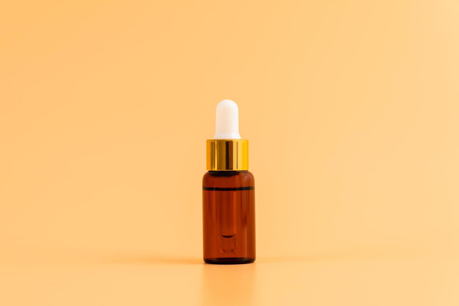 Blank label small cosmetic bottle package for mockup photo