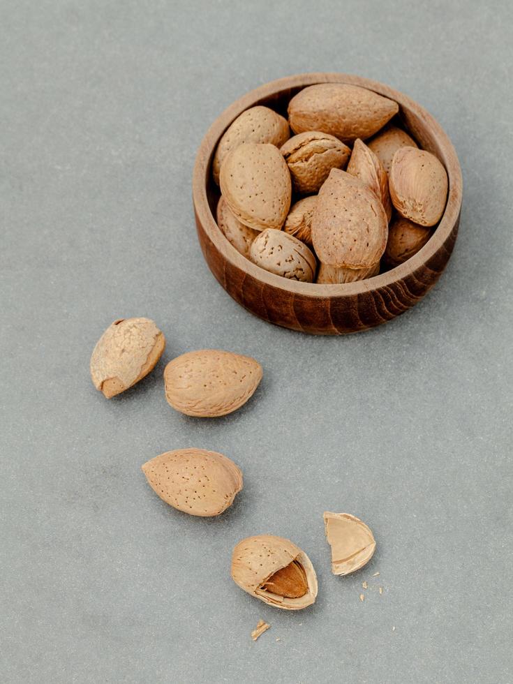 Almonds in a bowl photo