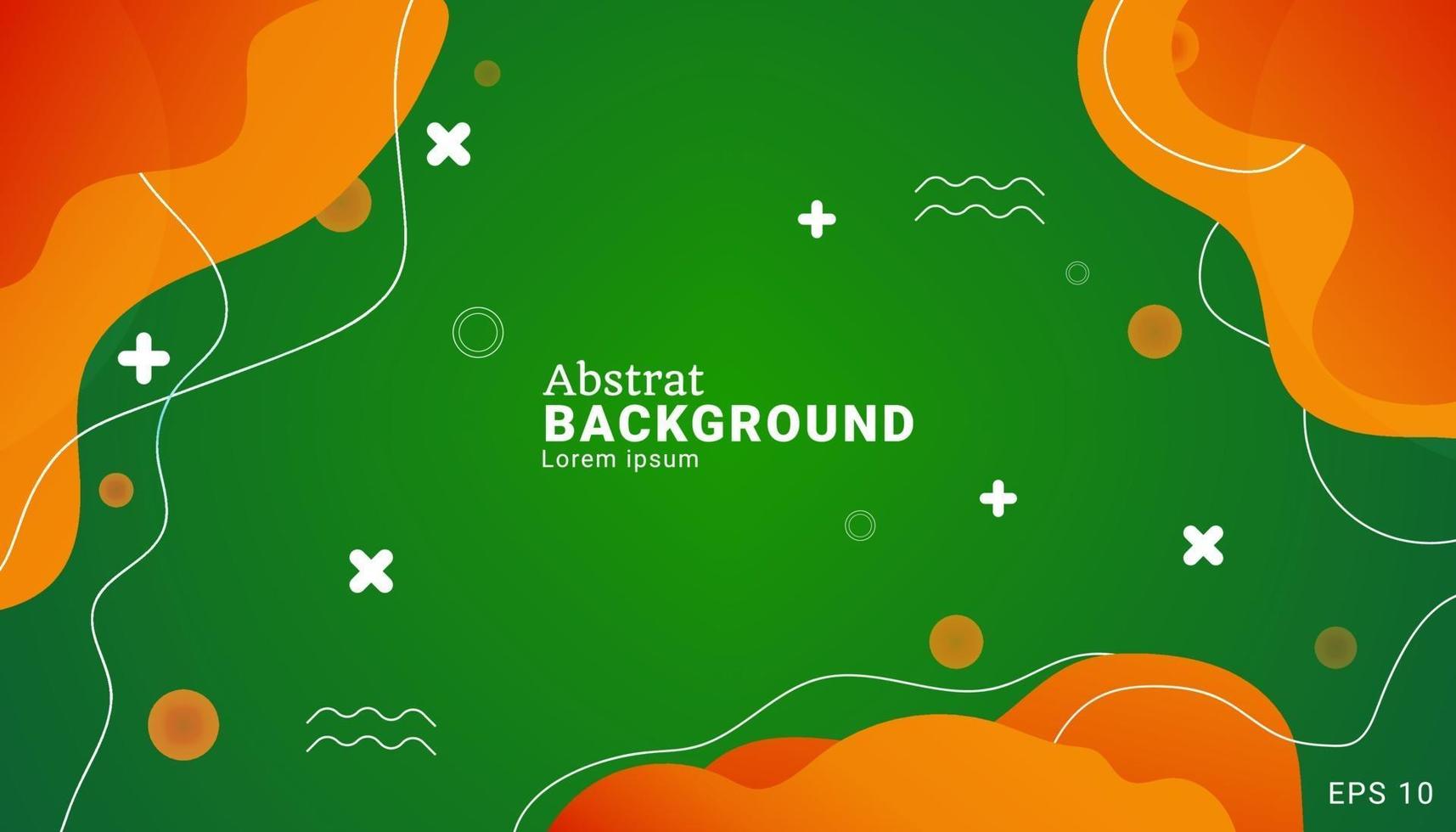 green and yellow background with gradient composition. Usable for celebration event or business presentation. with gradient composition. vector