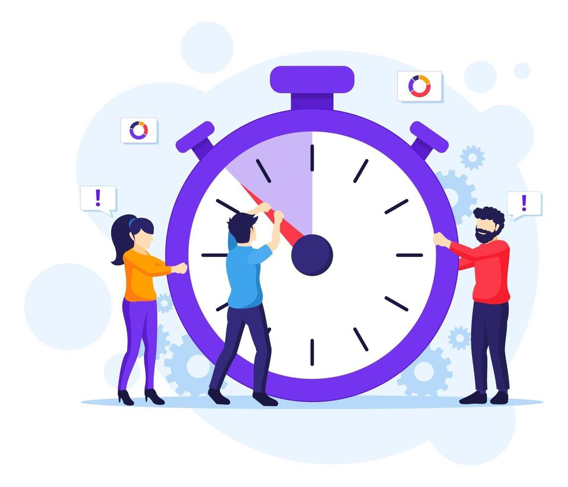 Time management concept vector
