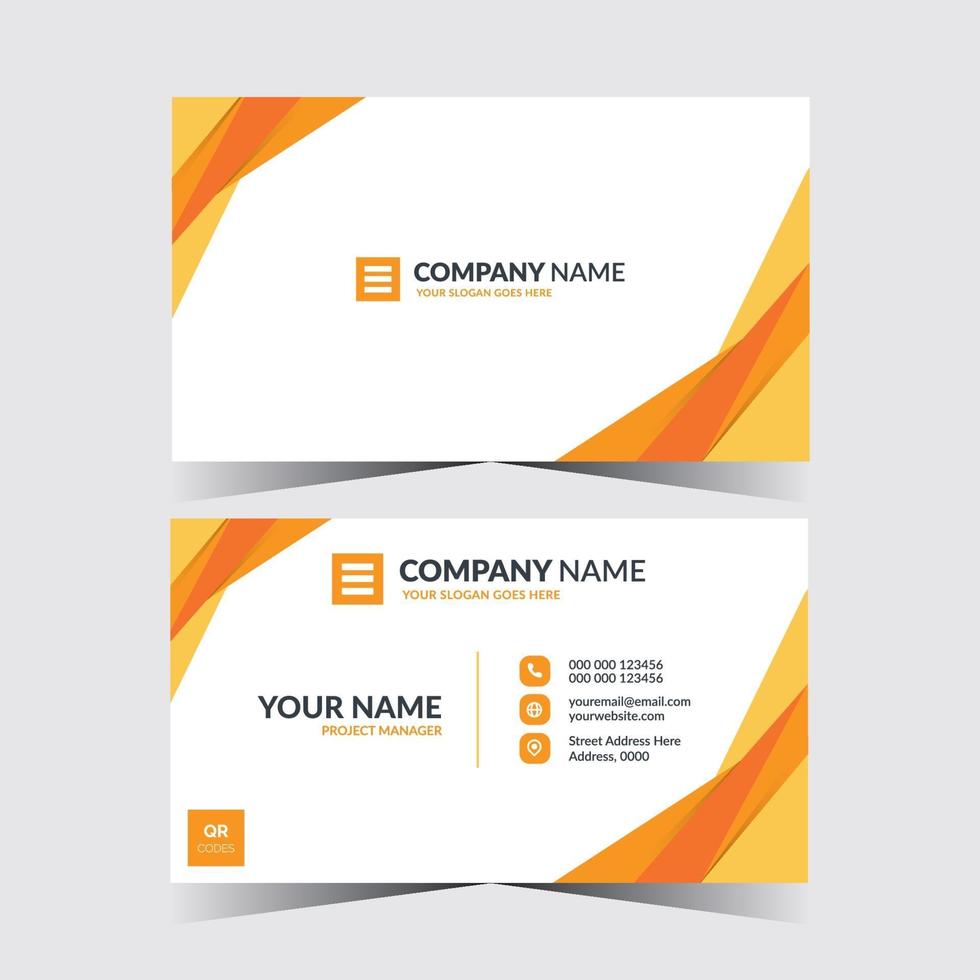 Creative and clean business card template vector