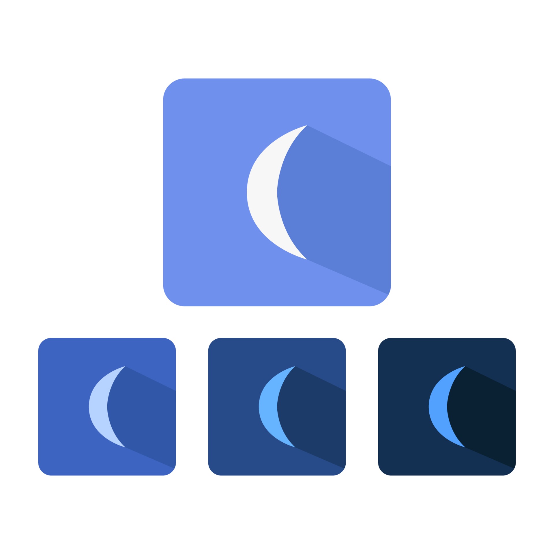 Moon Set On White Background 2038160 Vector Art at Vecteezy