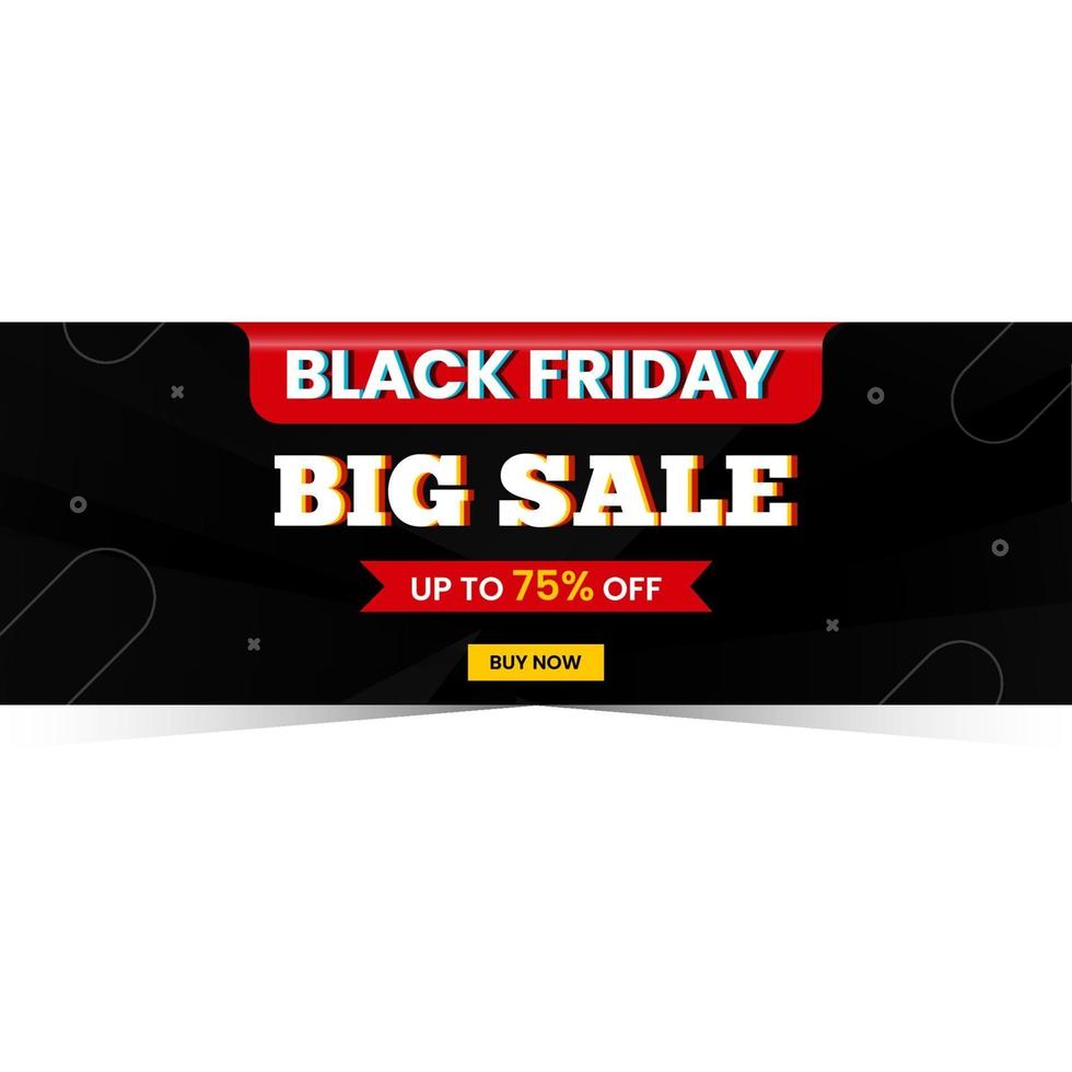 Modern template sale banner for black friday season vector