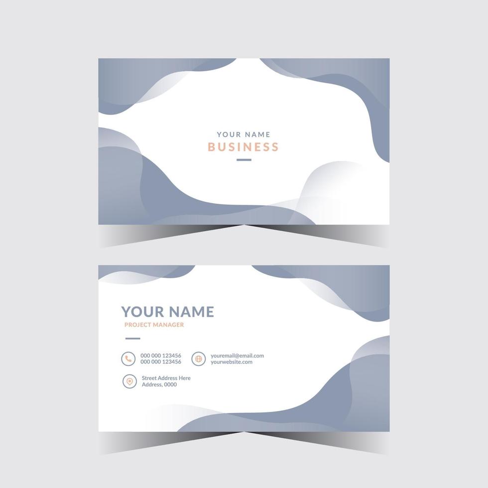 Creative and clean business card design template vector
