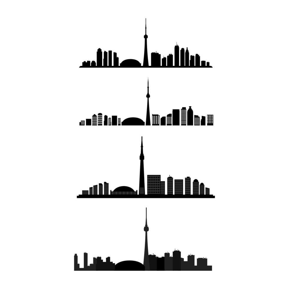 Toronto Skyline Set vector