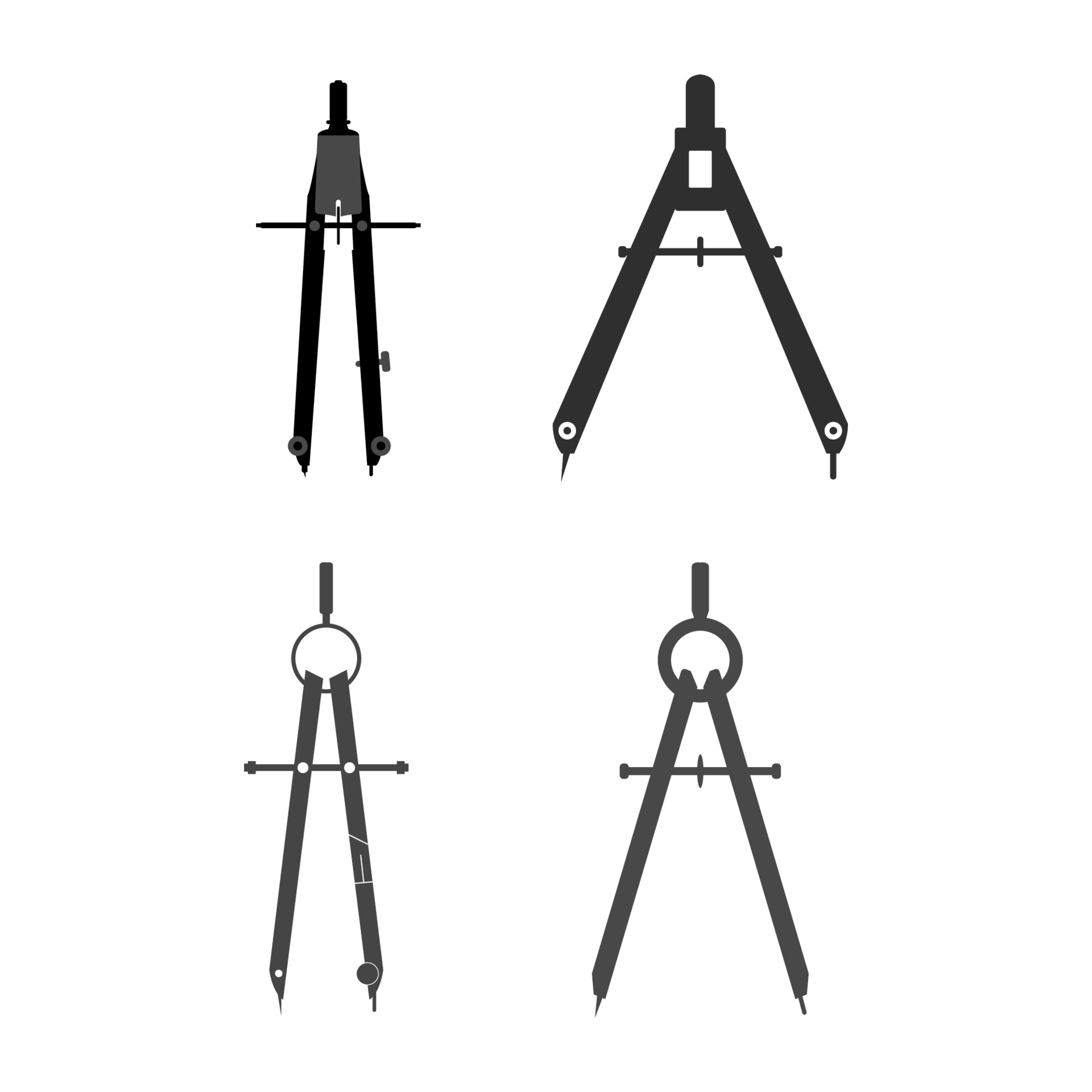 Set Of School Compasses On White Background 2038363 Vector Art at Vecteezy