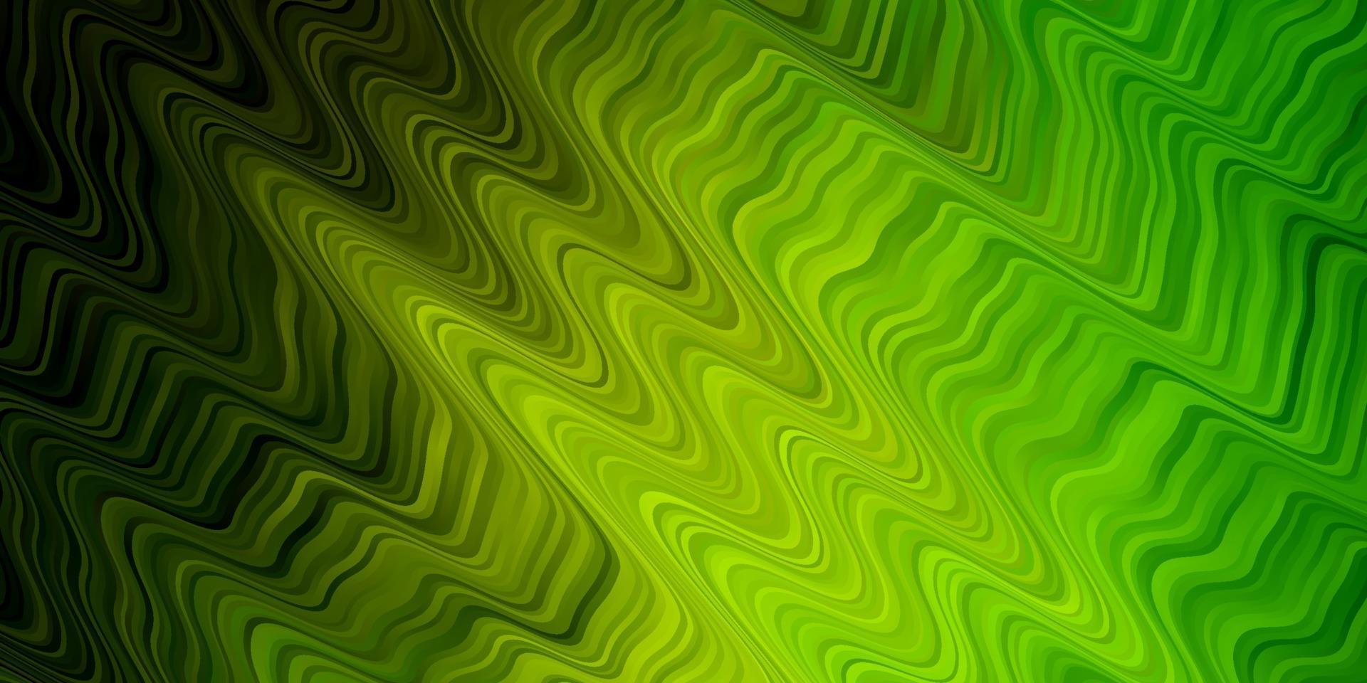 Fondo de vector verde claro, amarillo con líneas dobladas.