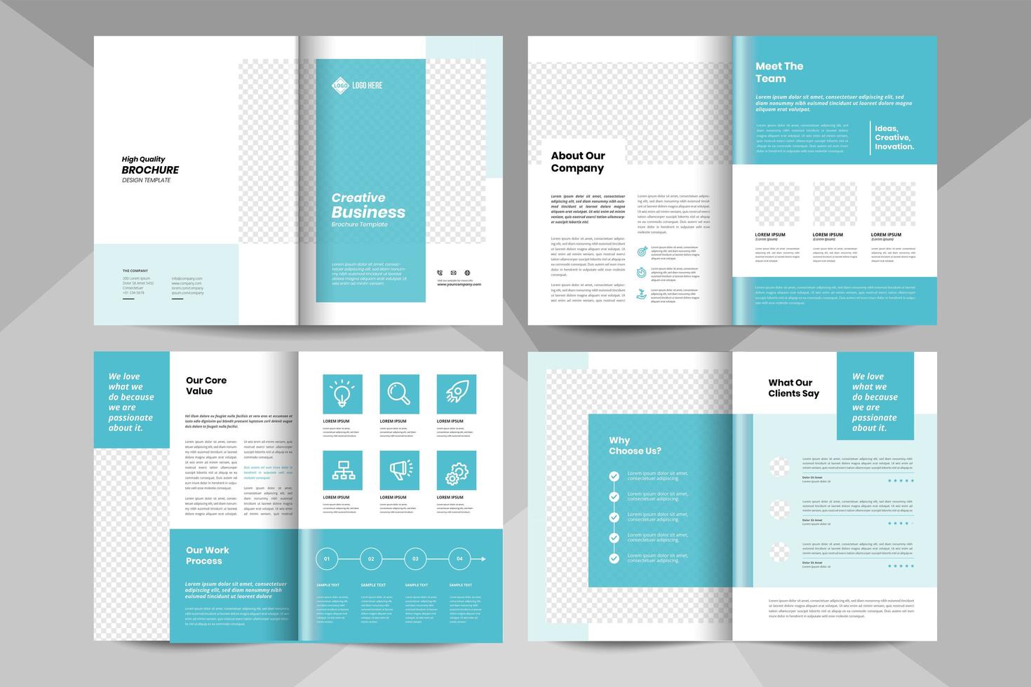 Creative business brochure template. Corporate business booklet template. vector