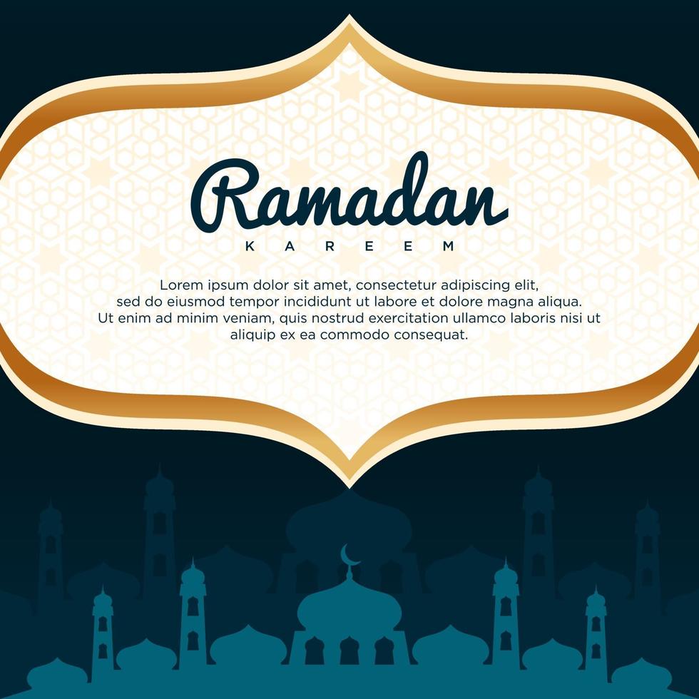 fondo de vector de ramadan kareem