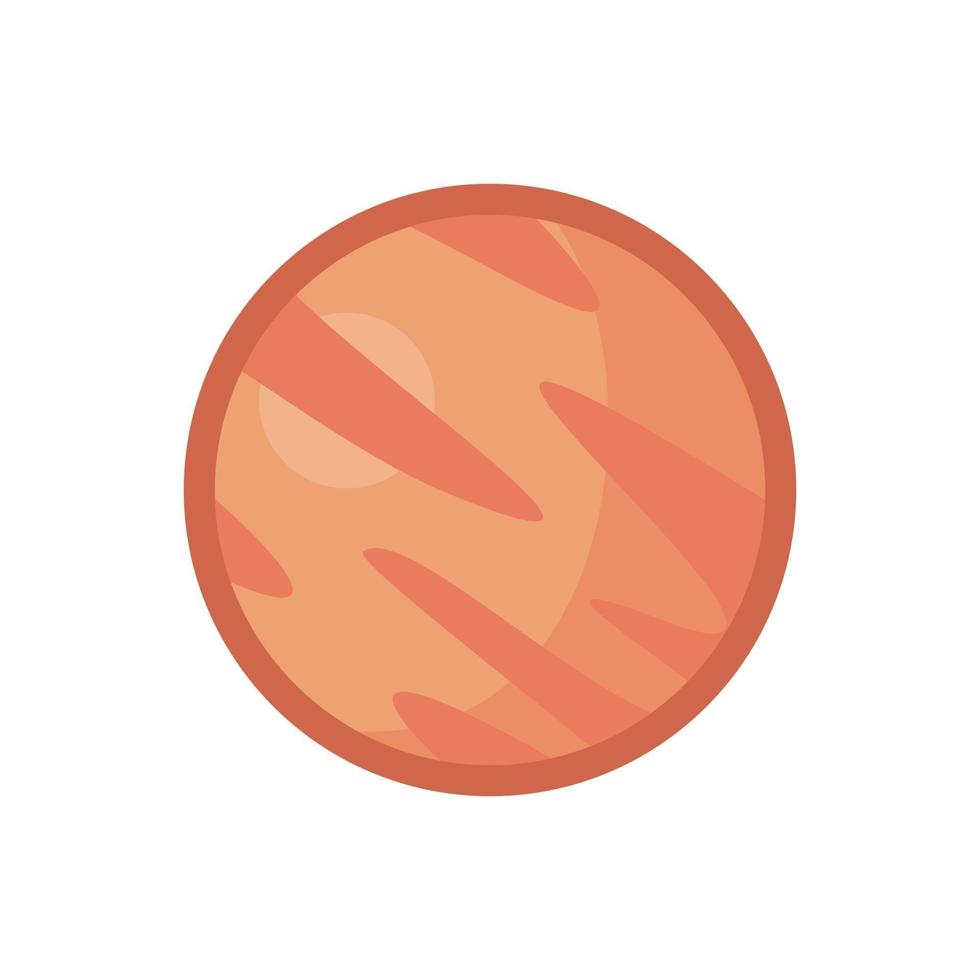 Mercury Flat Style Science Icon Symbol vector