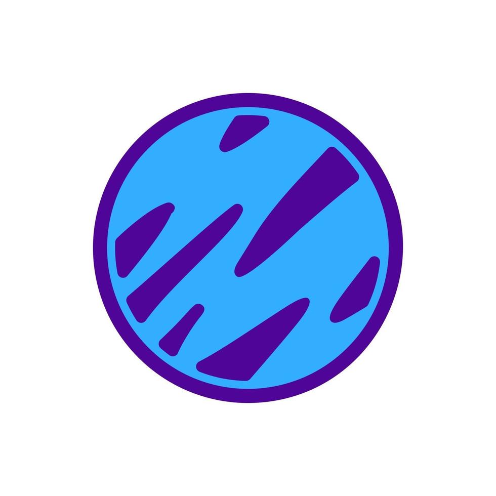 Neptune Two Tones Science Icon Symbol vector