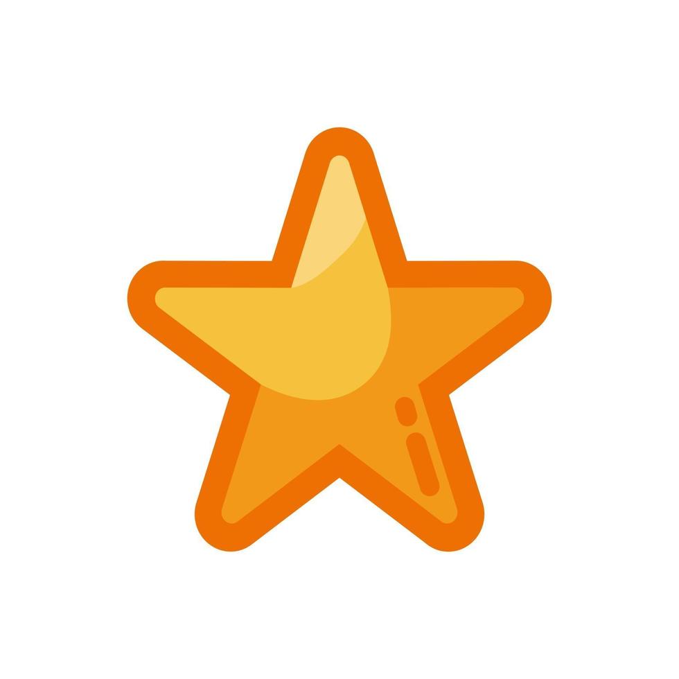 Star Flat Style Science Icon Symbol vector