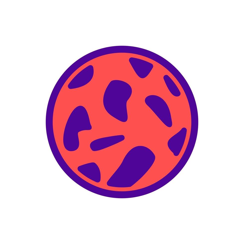 Mars Two Tones Science Icon Symbol vector