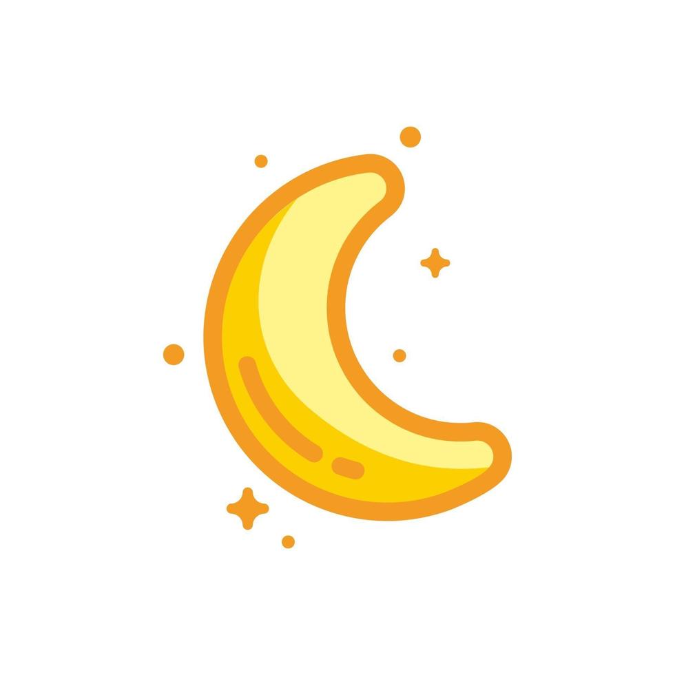 símbolo de icono de ciencia de estilo plano eclipse vector