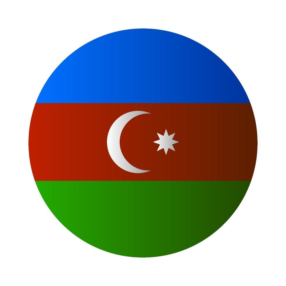 Azerbaijan Flag Against White Background vector