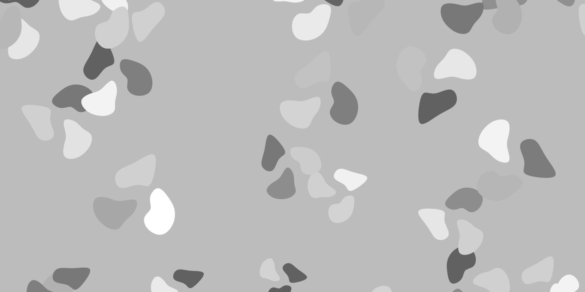 telón de fondo de vector gris claro con formas caóticas.