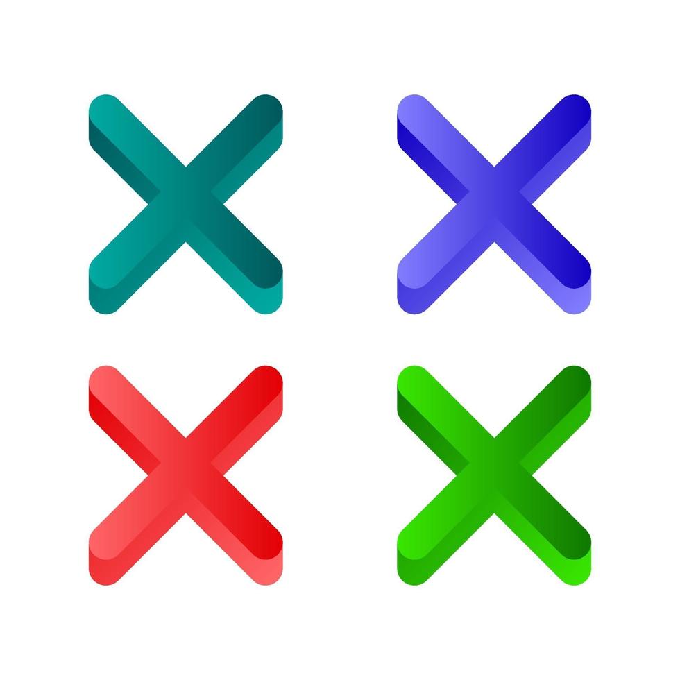Set Of Error On White Background vector