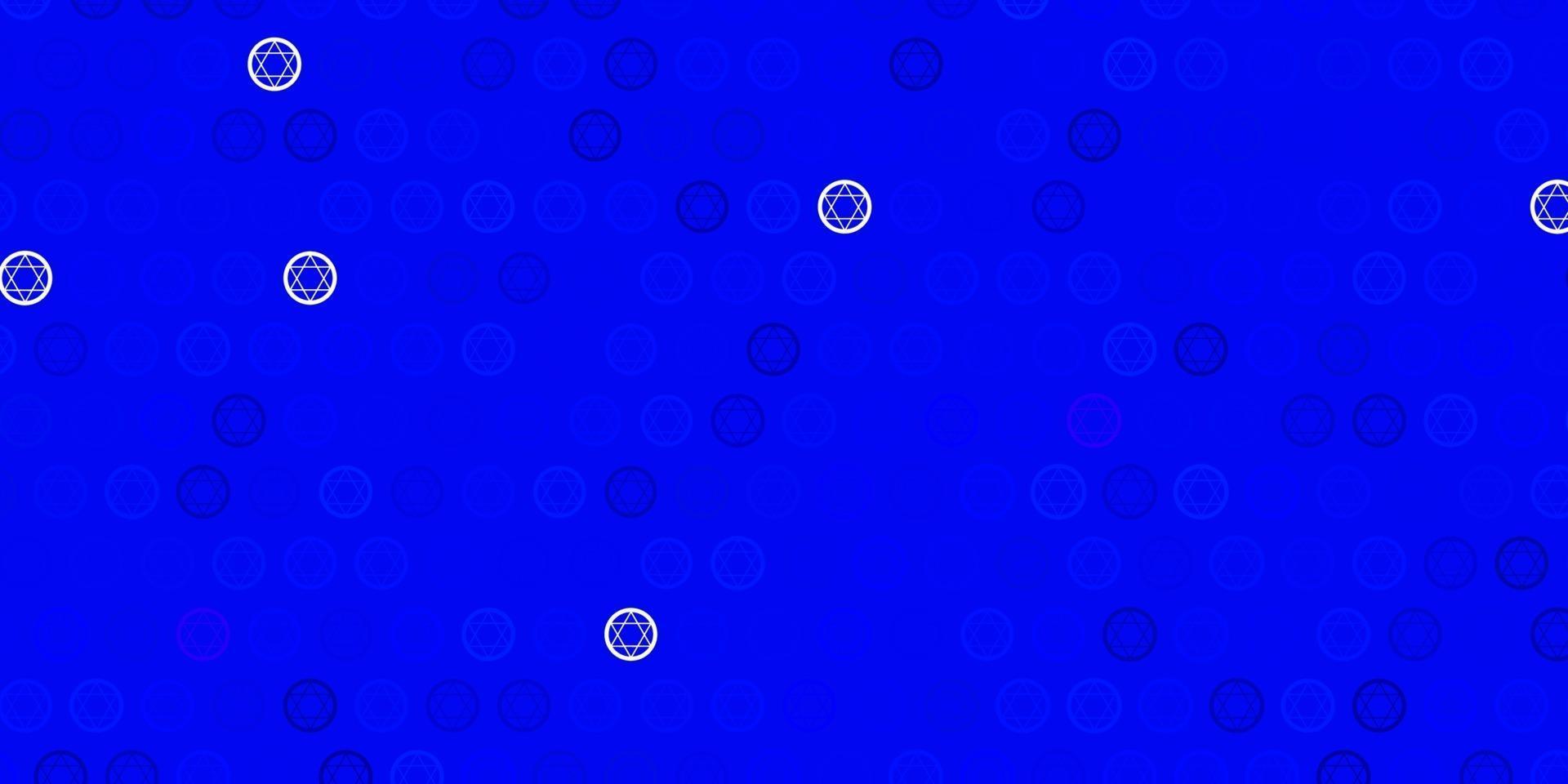 Light BLUE vector pattern with magic elements.