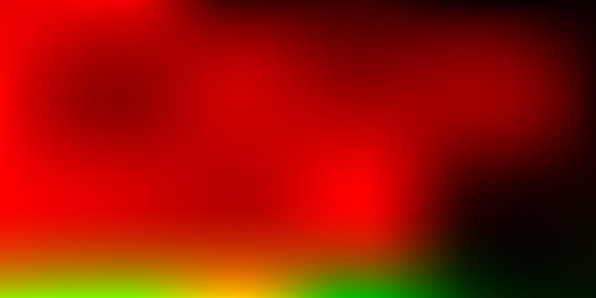 Dark Green, Red vector blur background.