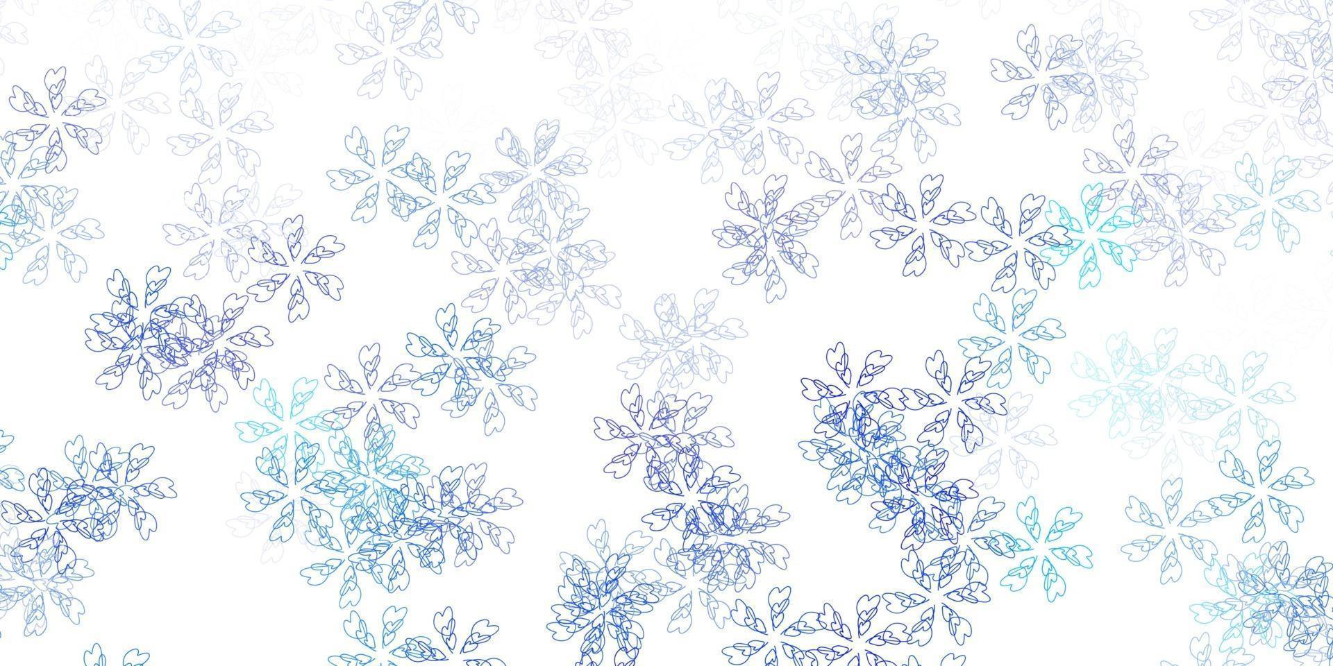 Light blue vector abstract layout with leaves.