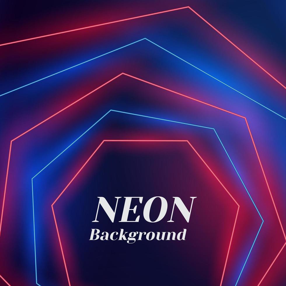 Neon abstract colorful geometric polygon design 2039594 Vector Art at