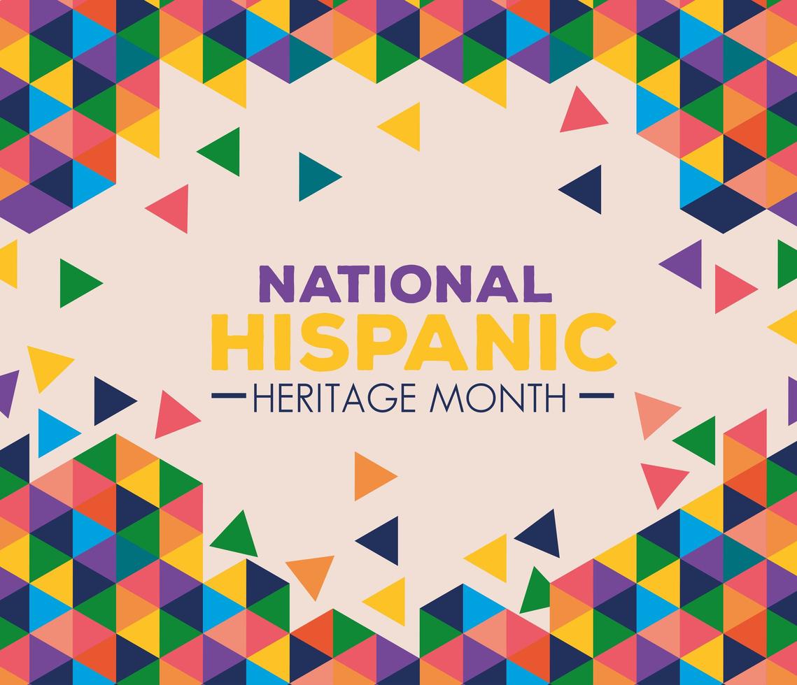 National hispanic heritage month banner vector