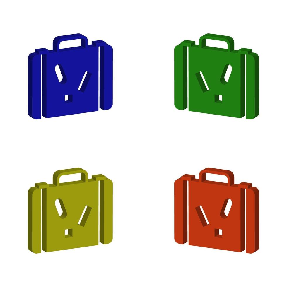 Travel Suitcase Set vector