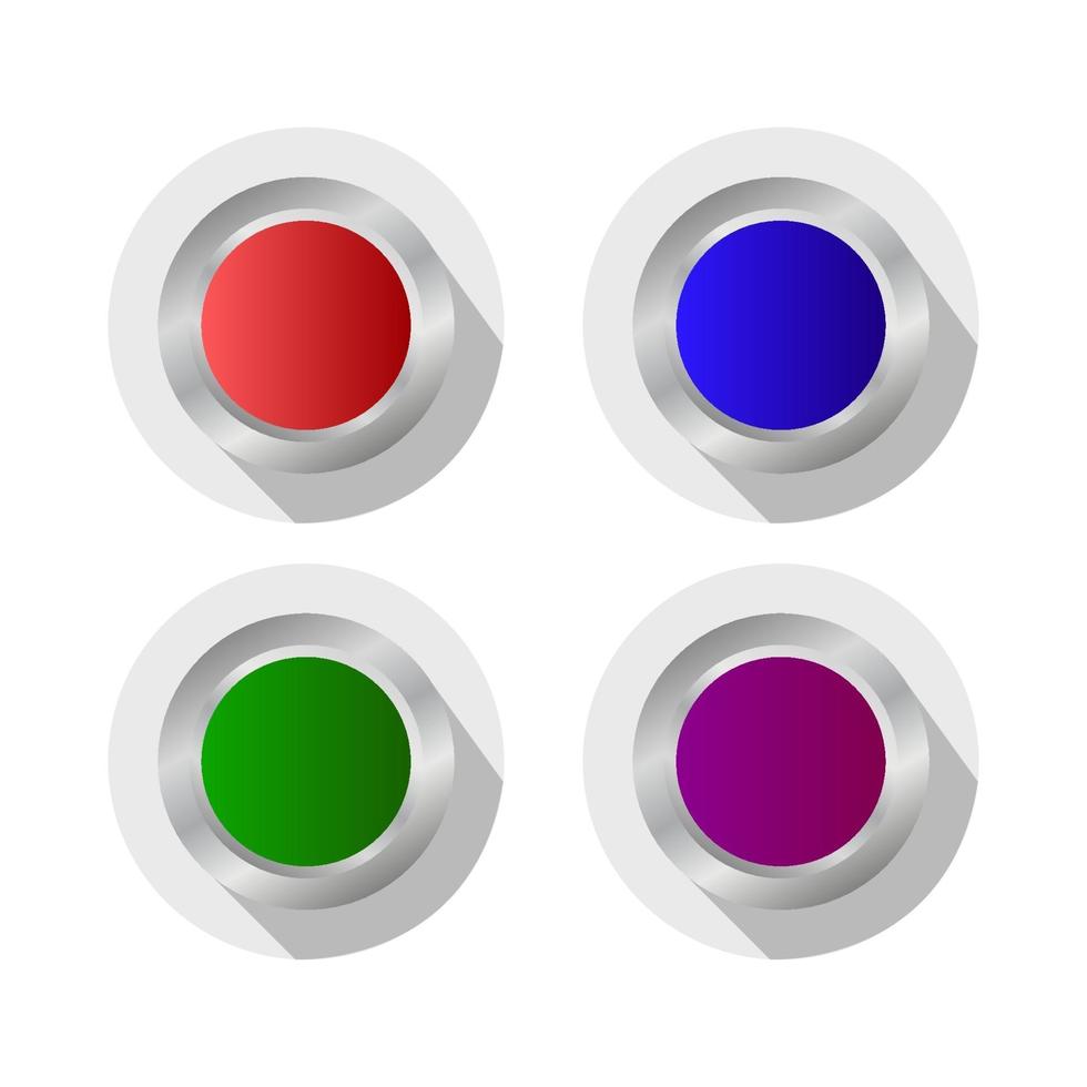 Set Of Web Button On White Background vector