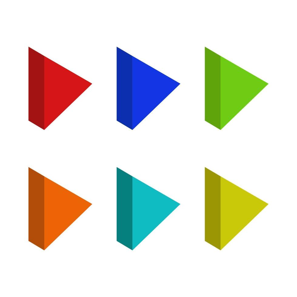 Set Of Isometric Arrows vector