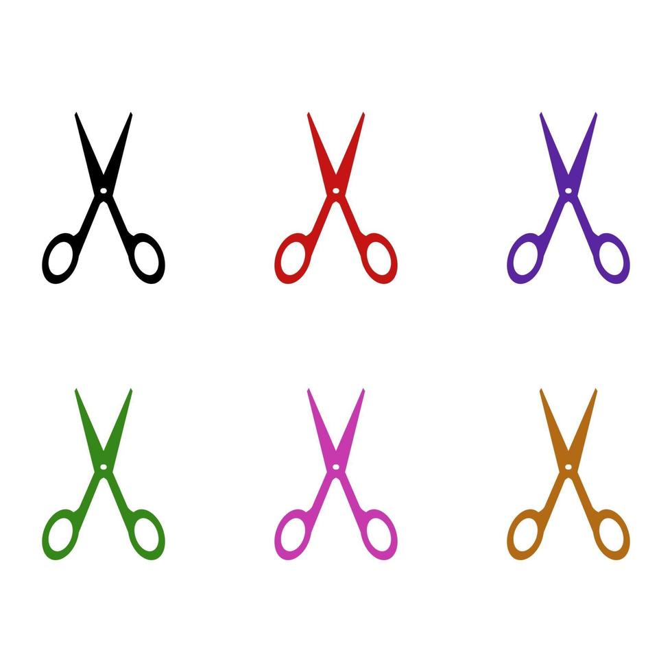 Set Of Scissors vector