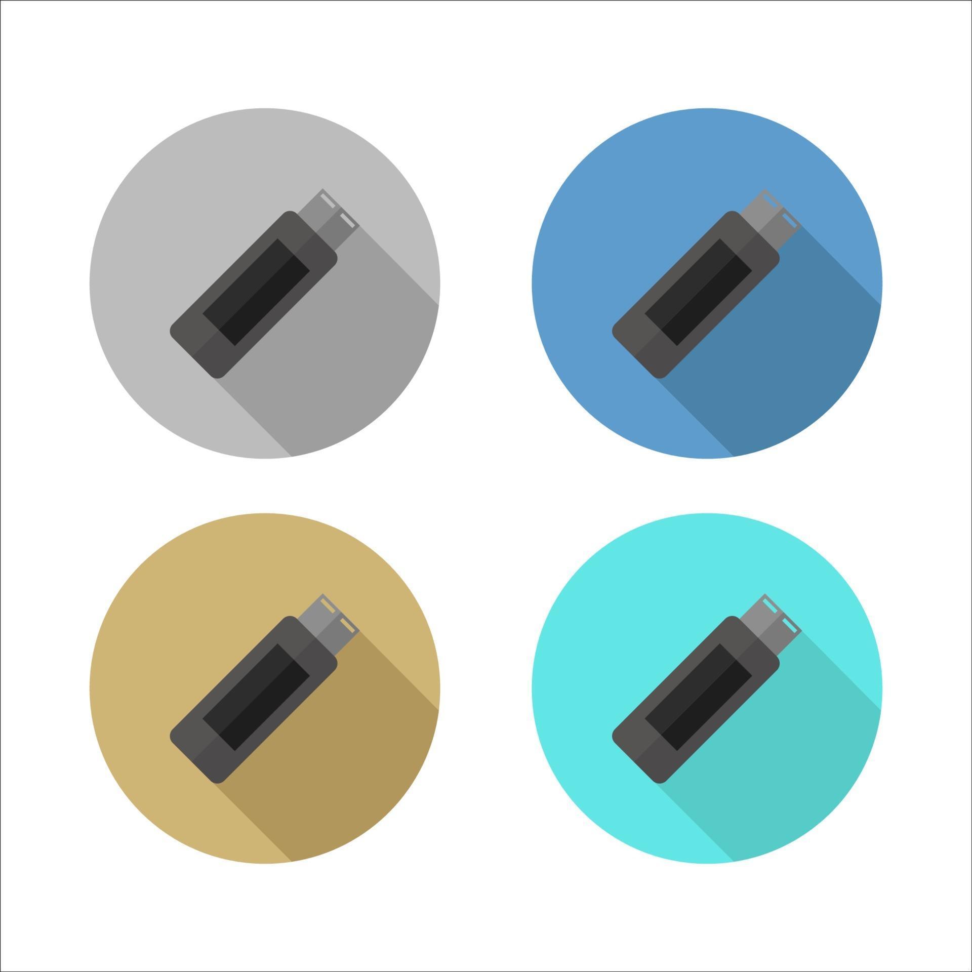 Set Of Usb Drive On White Background 2040031 Vector Art at Vecteezy