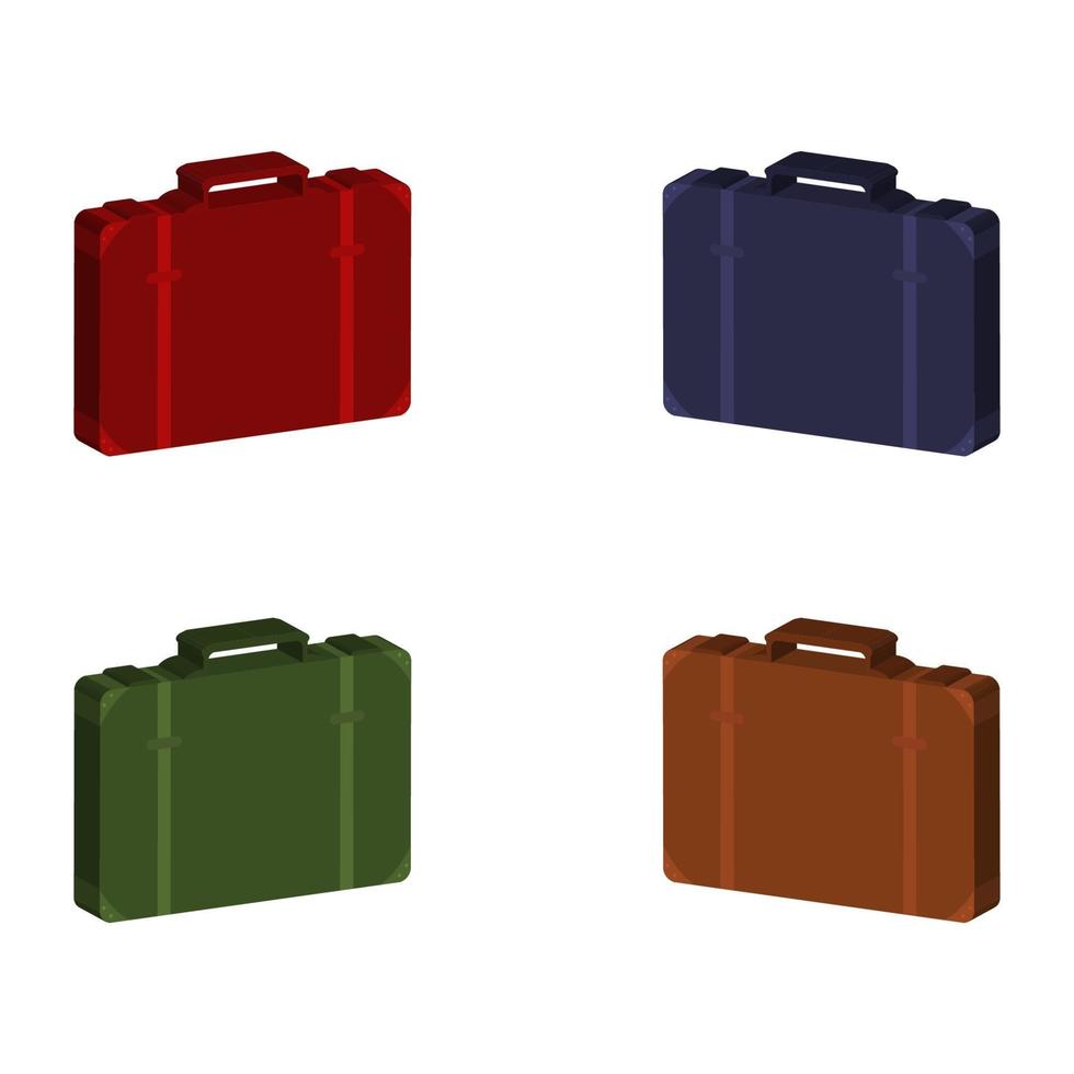 Work Suitcase Set vector