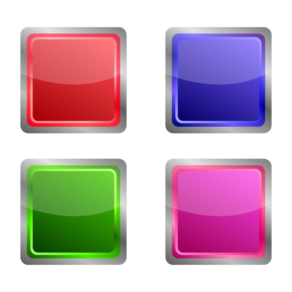 Set Of Web Button On White Background vector