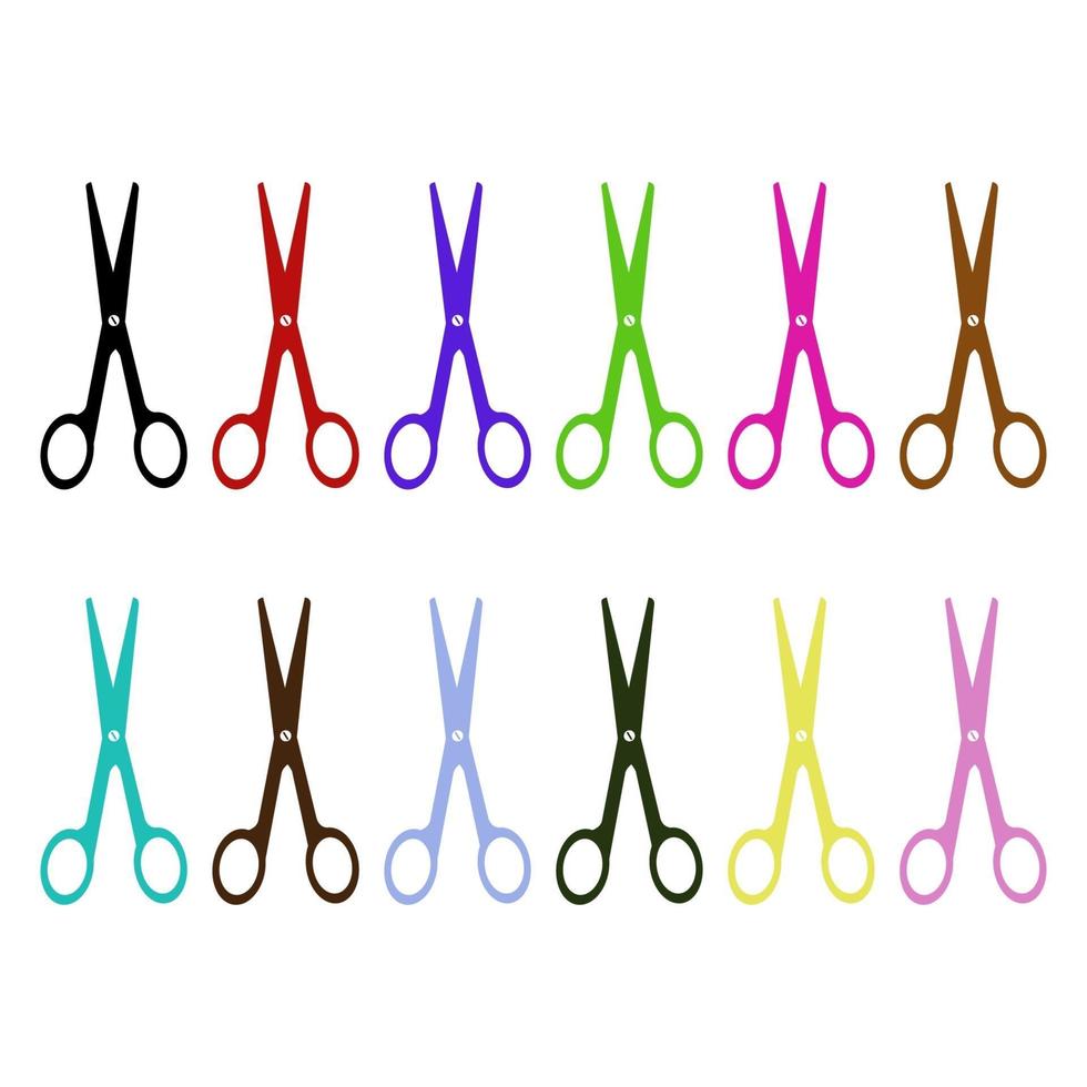 Set Of Scissors vector