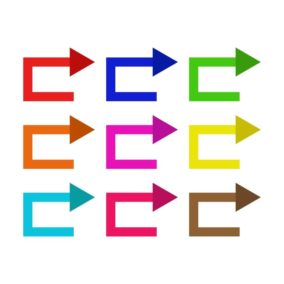 Set Of Arrows vector