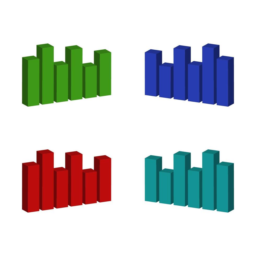 Set Of Sound Wave White Background vector