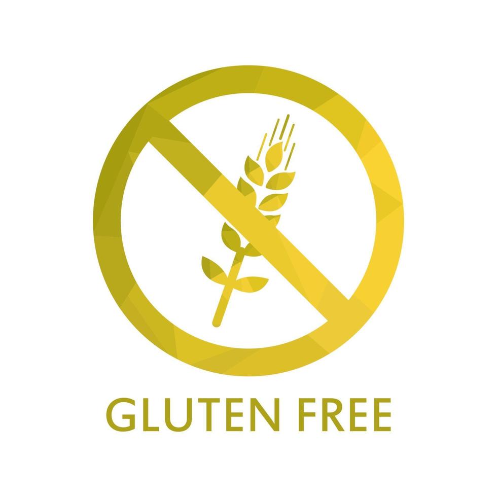 Gluten Free On White Background vector