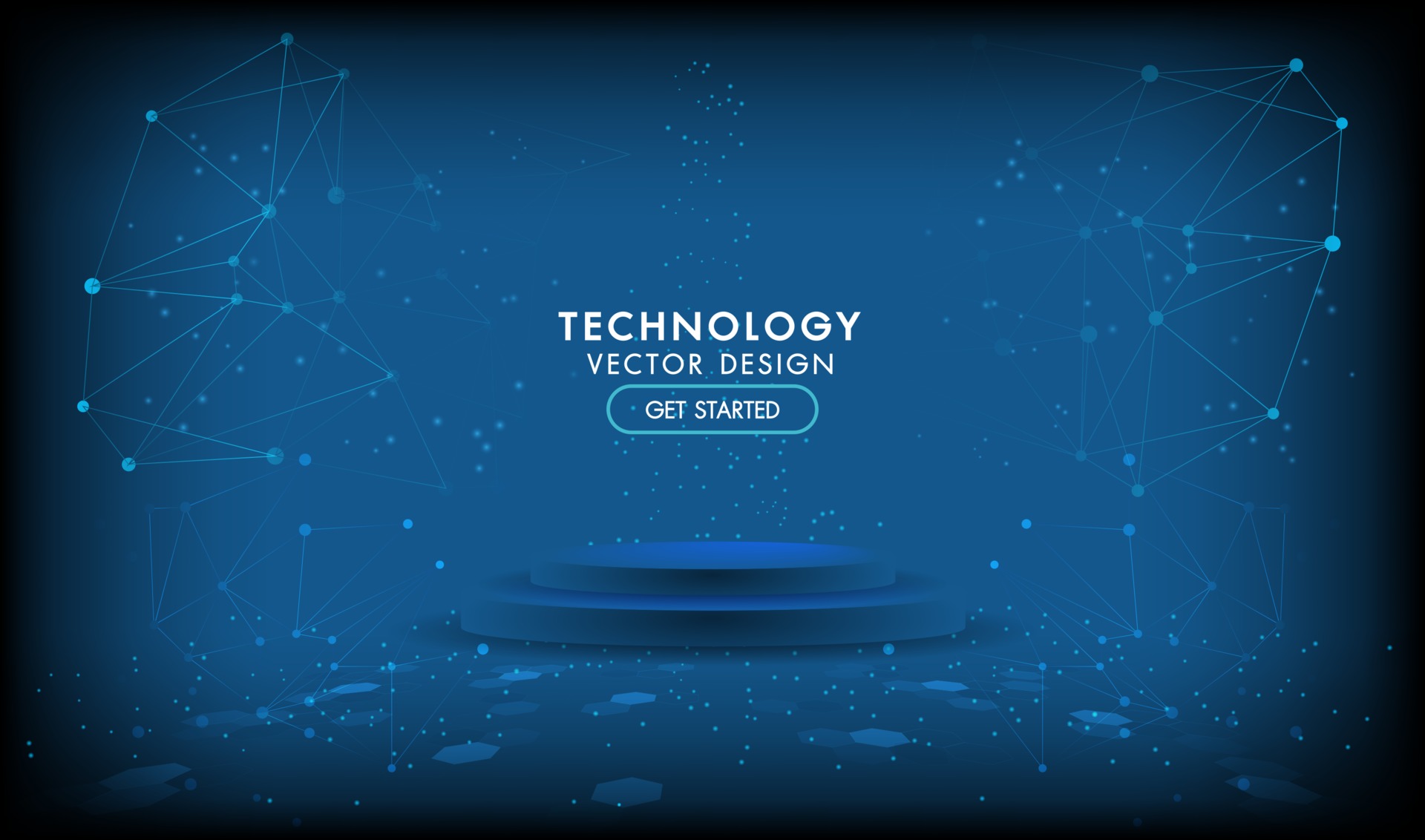 Abstract technology stage product background Hitech communication