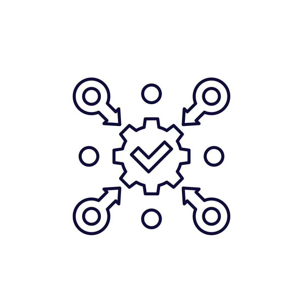 Execution, implement and execute line icon.eps 2040658 Vector Art at ...